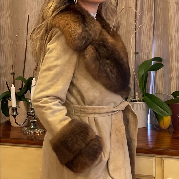 1970s Rajac Leather and Mink Fur Coat - Picture 10 of 12